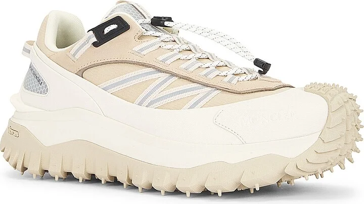 Moncler Trailgrip Low Top Sneaker in Cream - Image 2