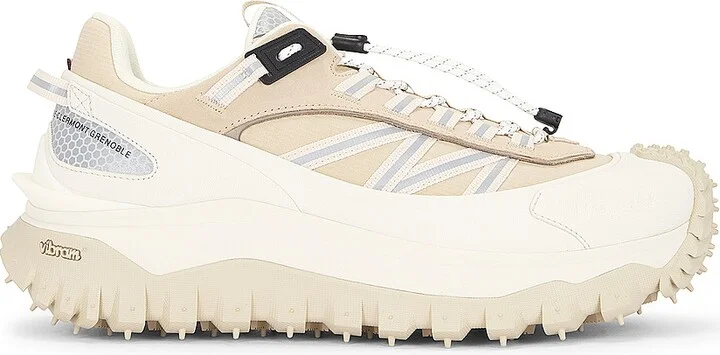 Moncler Trailgrip Low Top Sneaker in Cream