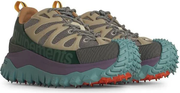 Moncler 'Trailgrip' Multicolor Leather Blend Sneakers - Image 2