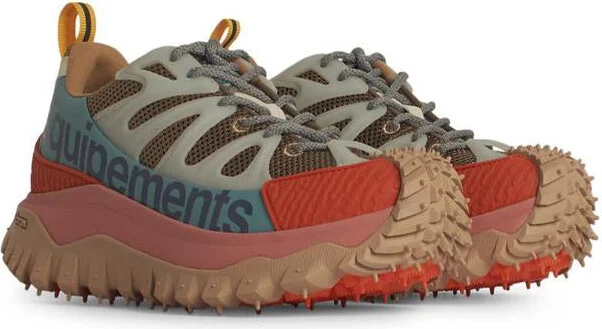 Moncler 'Trailgrip' Multicolor Leather Blend Sneakers - Image 2