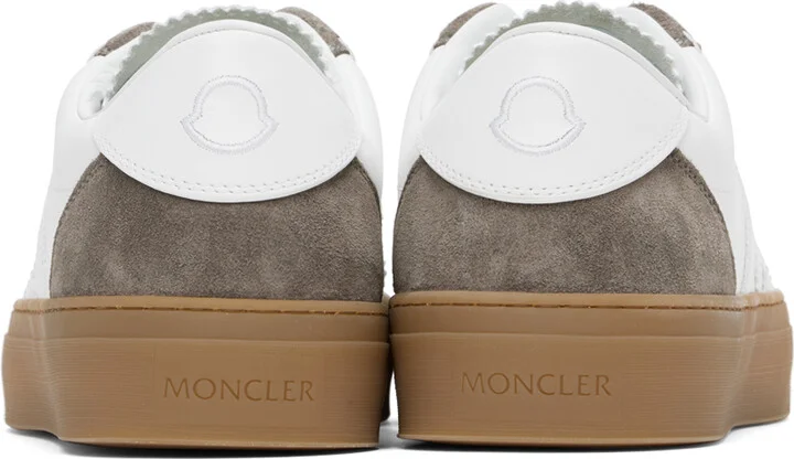 Moncler White & Brown Monaco 2 Sneakers - Image 2