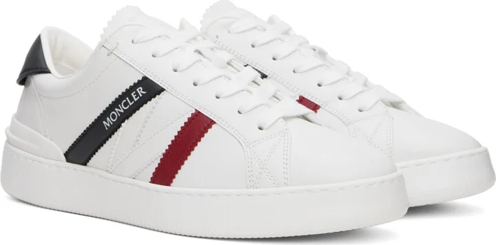 Moncler White Monaco M Sneakers - Image 4
