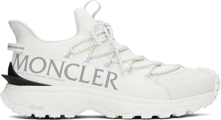 Moncler White Trailgrip Lite2 Sneakers
