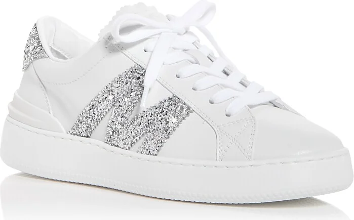 Moncler Women's Monaco Glitter Low Top Sneakers