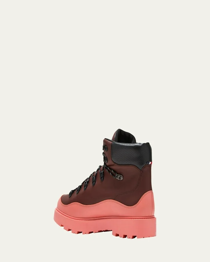 Moncler x Palm Angels Men's Peka Water-Repellent Leather Hiking Boots - Image 4