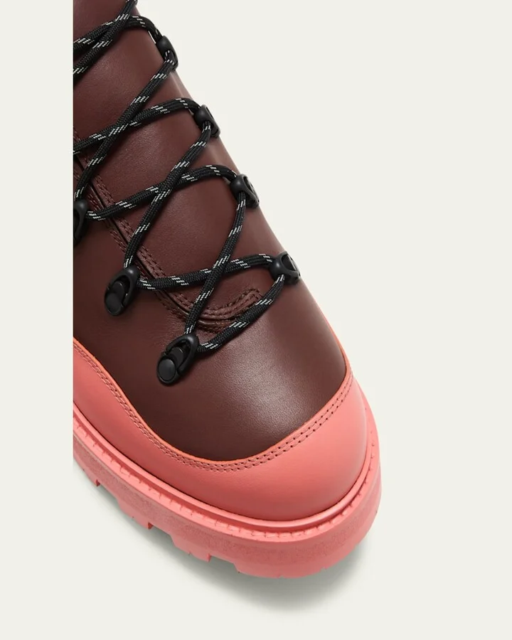 Moncler x Palm Angels Men's Peka Water-Repellent Leather Hiking Boots - Image 5