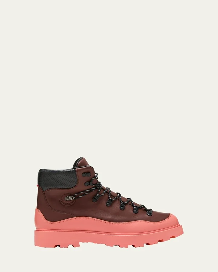 Moncler x Palm Angels Men's Peka Water-Repellent Leather Hiking Boots