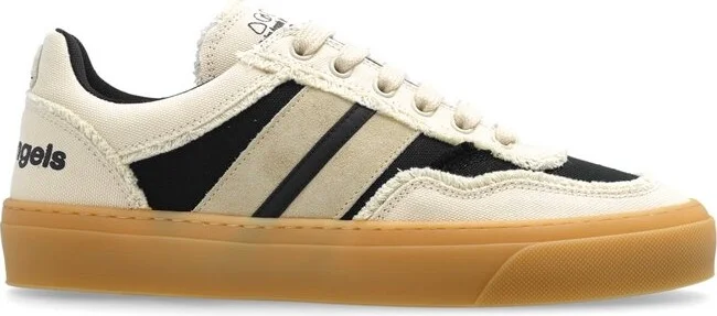 Moncler X Palm Angels Striped Low-Top Sneakers