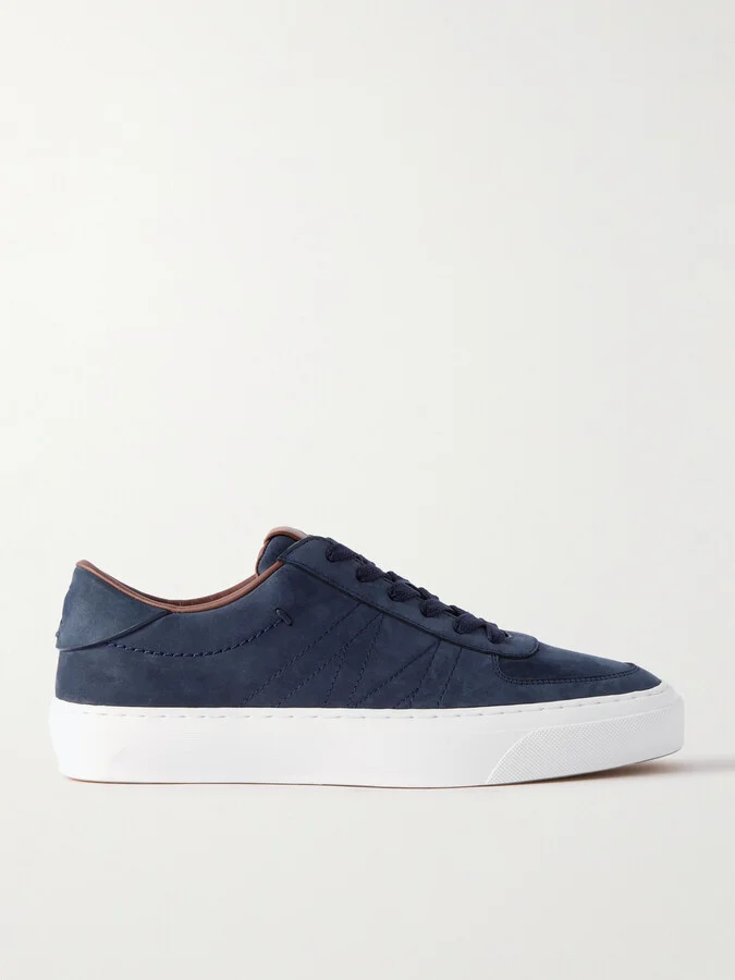 Monclub Embroidered Suede Sneakers
