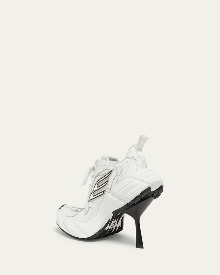 Monday Heeled Leather Sneakers - Image 4