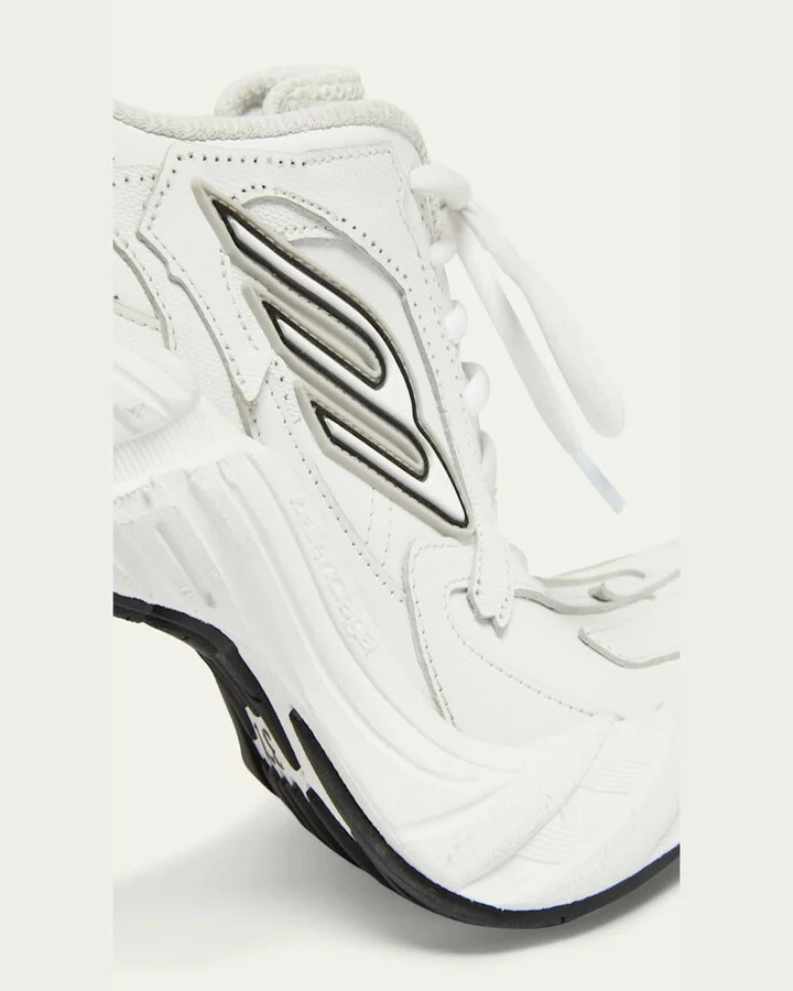 Monday Heeled Leather Sneakers - Image 5
