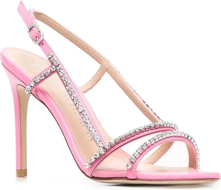Mondrian Glam crystal-embellished 100mm sandals - Image 2