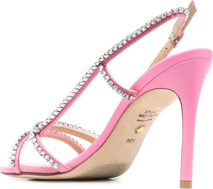 Mondrian Glam crystal-embellished 100mm sandals - Image 3