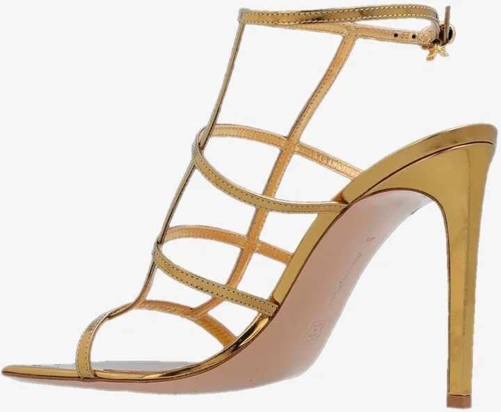 Mondry 95 Caged Leather Sandals - Image 2