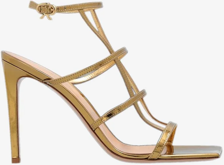 Mondry 95 Caged Leather Sandals