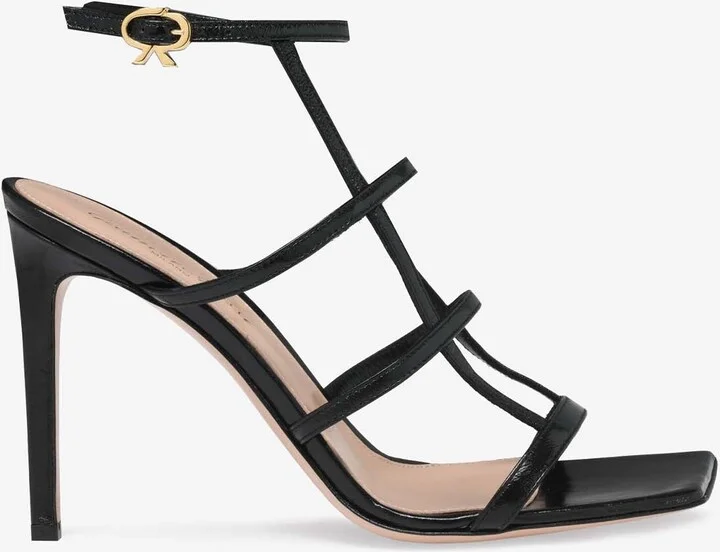 Mondry 95 Caged Leather Sandals