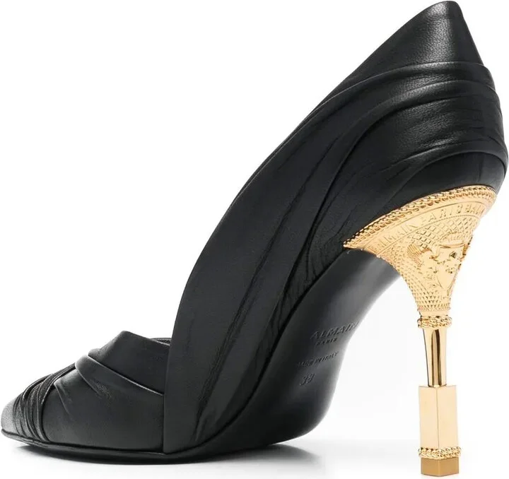 Moneta 100mm leather pumps - Image 3