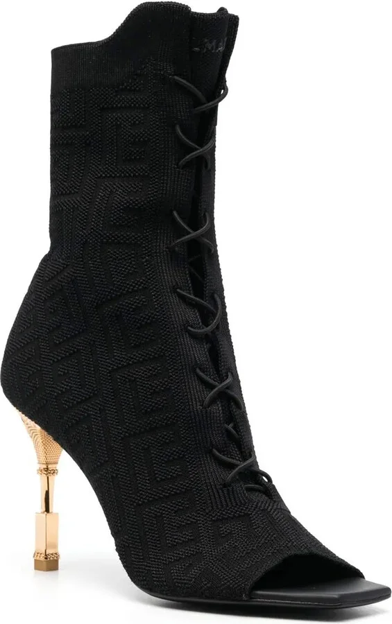 Moneta monogram lace-up boots - Image 2