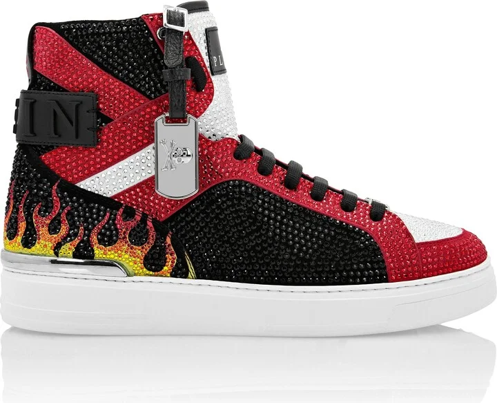 MONEY BEAST Hi-Top crystal Flame