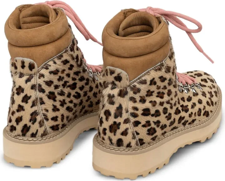 Monfumo leopard-print lace-up combat boots - Image 3