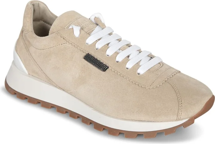 Monile Beige Suede Sneakers - Image 2