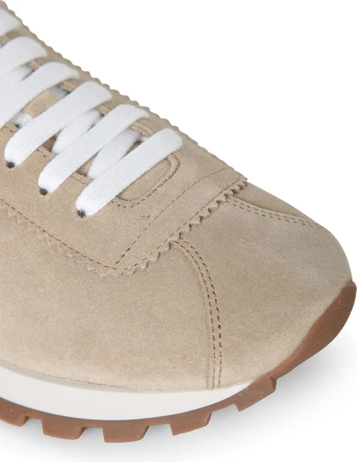 Monile Beige Suede Sneakers - Image 4