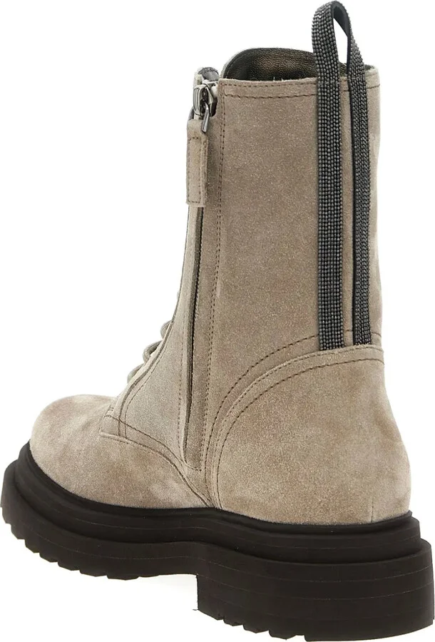 Monile suede combat boots - Image 3