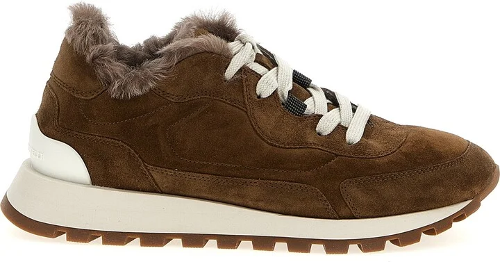 Monile Suede Sneakers Brown