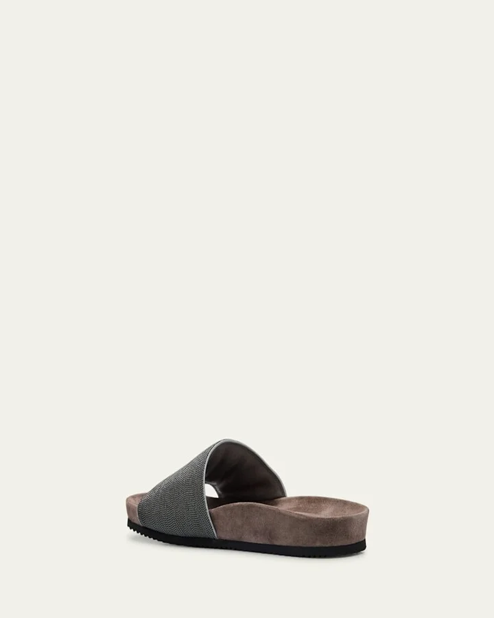Monili Band Flat Pool Sandals - Image 2