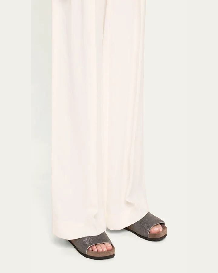 Monili Band Flat Pool Sandals - Image 4