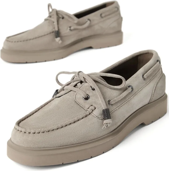 Monili-chain Boat shoes - Image 4