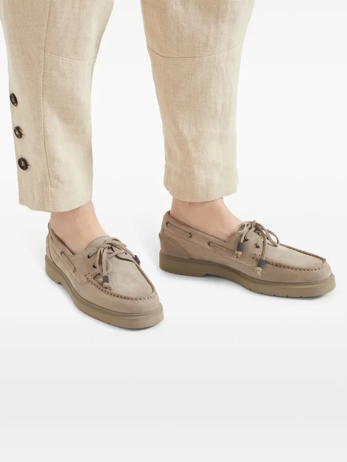 Monili-chain Boat shoes - Image 5