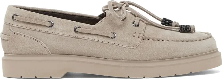 Monili-chain Boat shoes