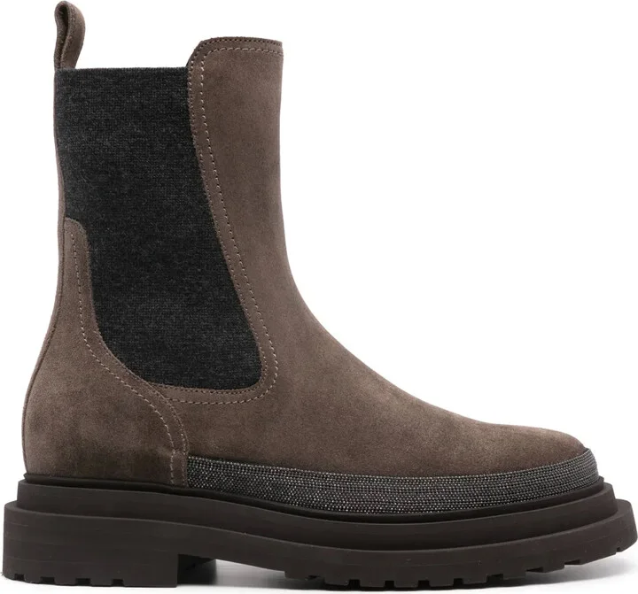 Monili-chain Chelsea boots