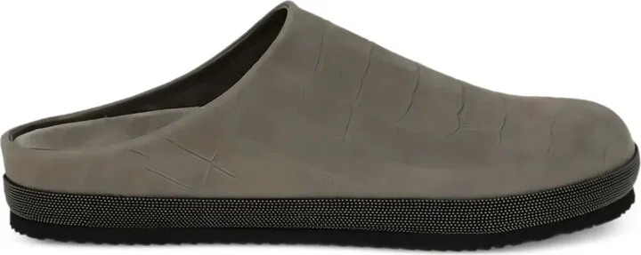 Monili chain-detail flat mules
