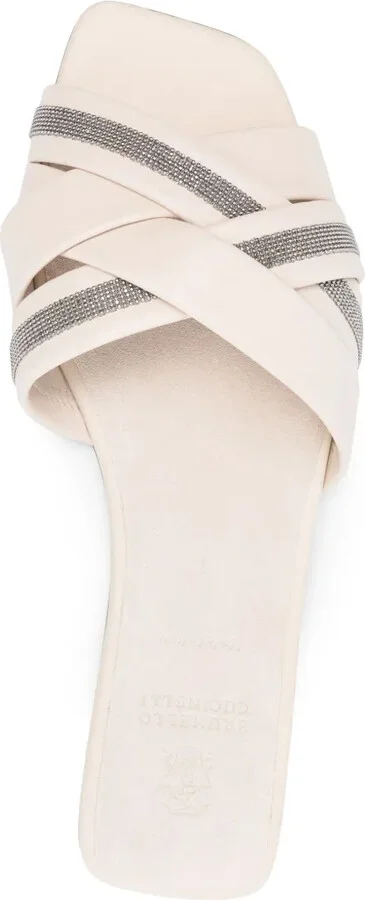 Monili chain-detail leather sandals - Image 4
