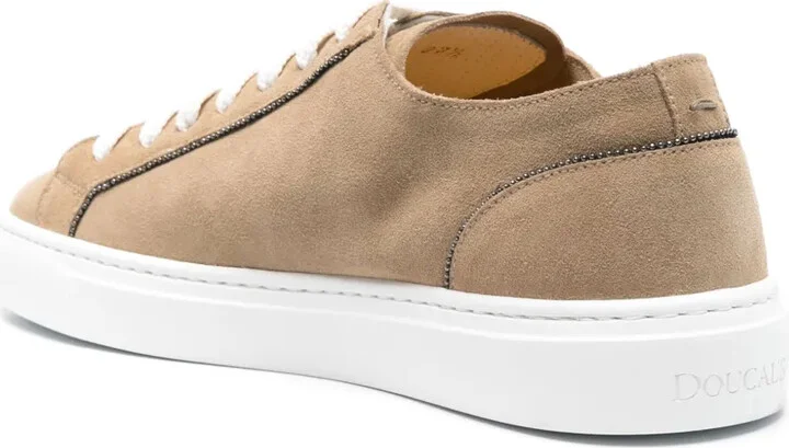 Monili chain-detail suede sneakers - Image 3