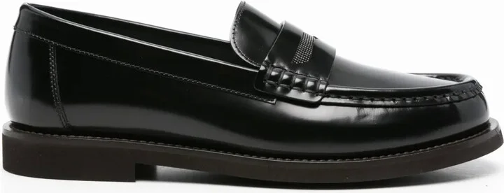 Monili chain-detailed loafers