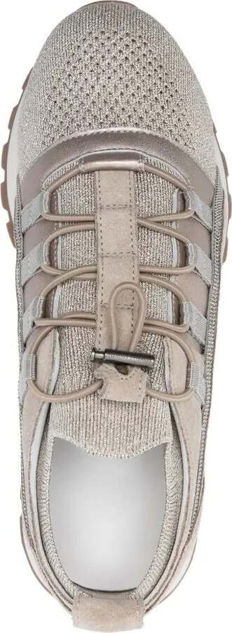 Monili-chain panelled sneakers - Image 4