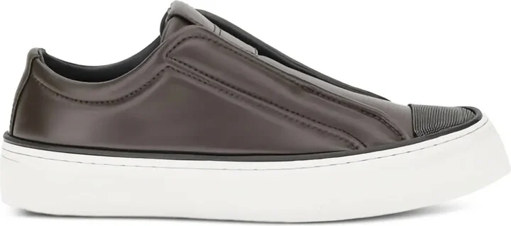 Monili-chain slip-on sneakers