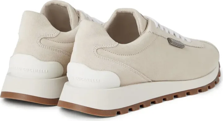 Monili-chain suede sneakers - Image 3