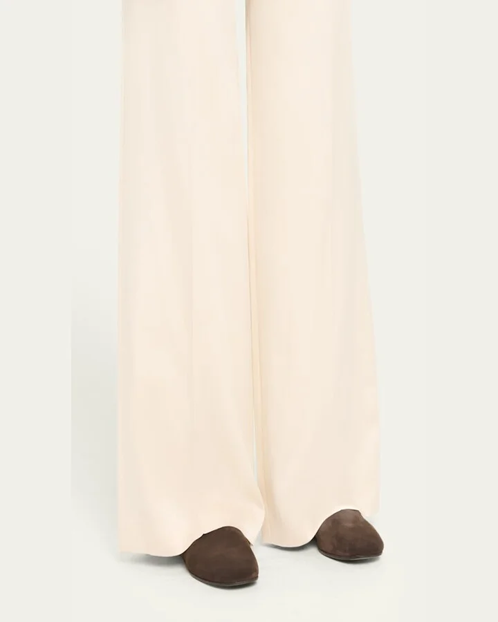 Monili Detail Suede Slippers - Image 7
