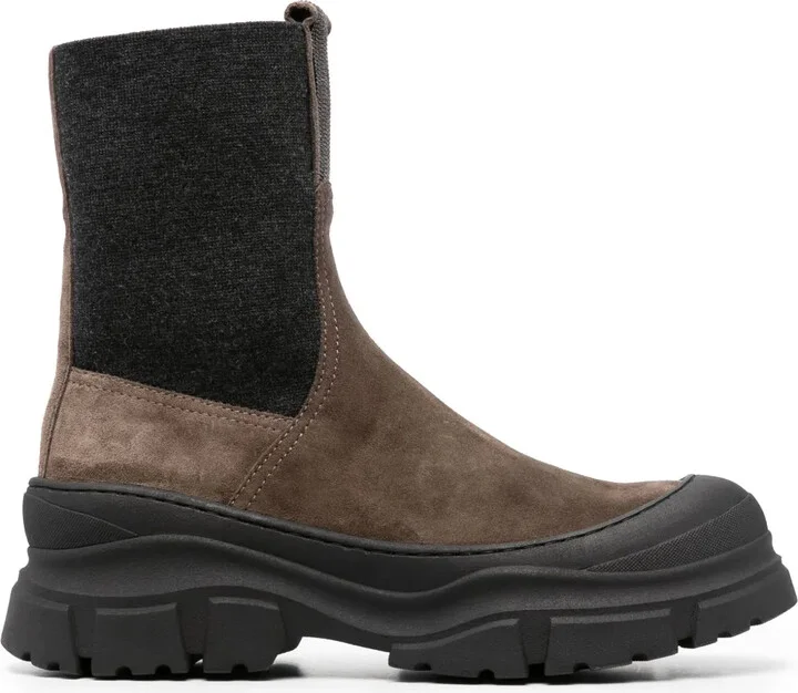 Monili-embellished ankle boots