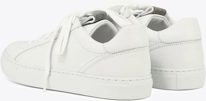 Monili Embellished Leather Sneakers - Image 2