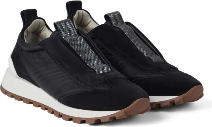 Monili-Embellished Slip-On Sneakers - Image 2