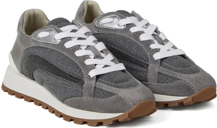 Monili-embellished sneakers - Image 2