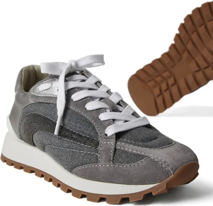 Monili-embellished sneakers - Image 4