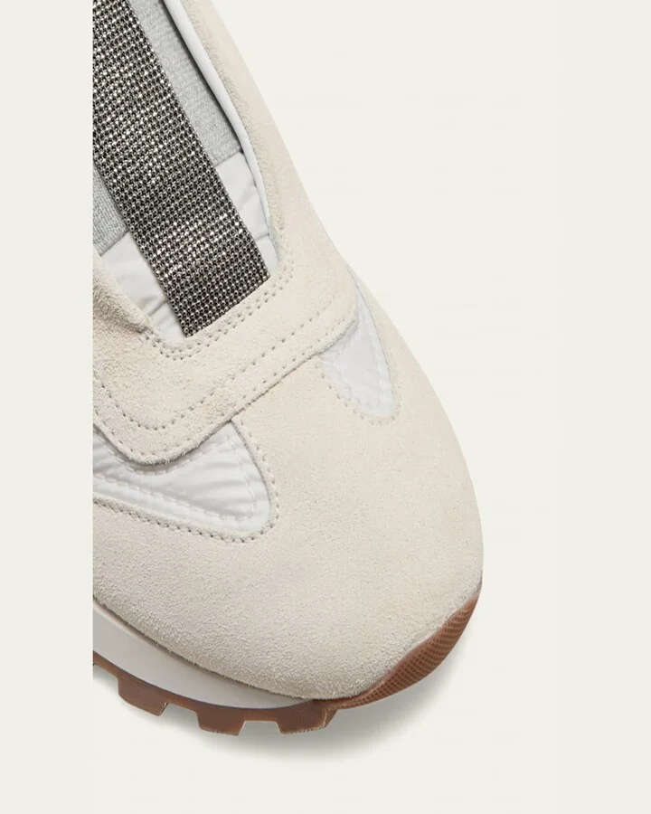 Monili Laceless Suede Sneakers - Image 3