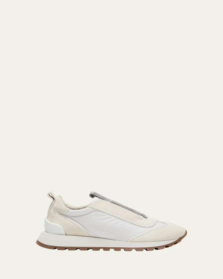 Monili Laceless Suede Sneakers