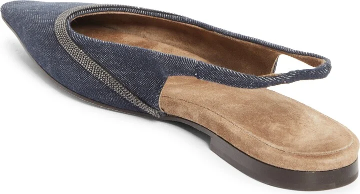 Monili Pointed Toe Slingback Flat - Image 2